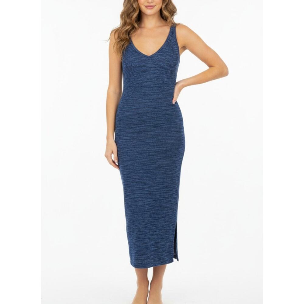 Bailey 44 Navy Heathered Midi Tank Dress